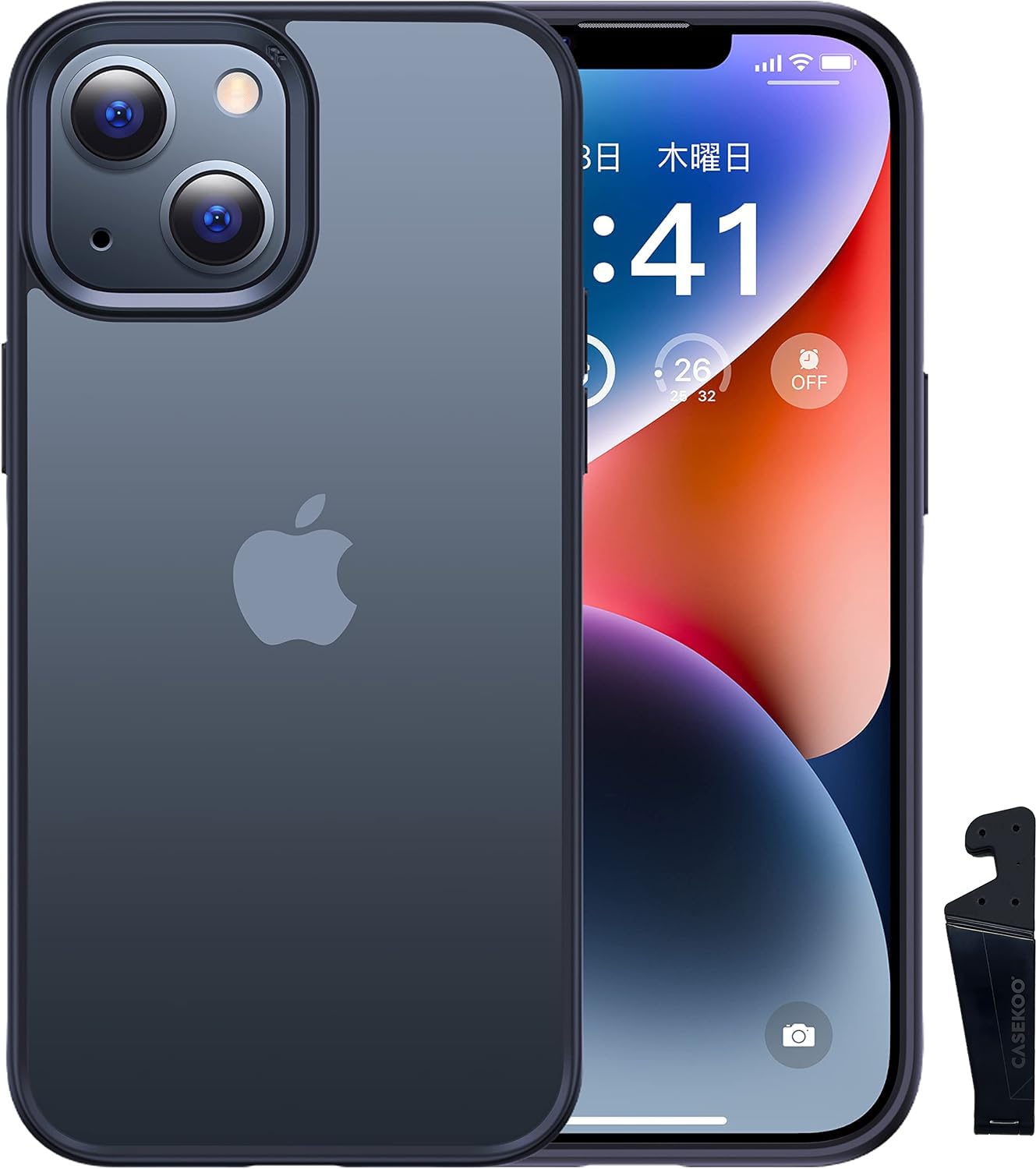 Amazon.co.jp: 【米軍MIL新規格・指紋防止】CASEKOO iPhone 14 / 13 用