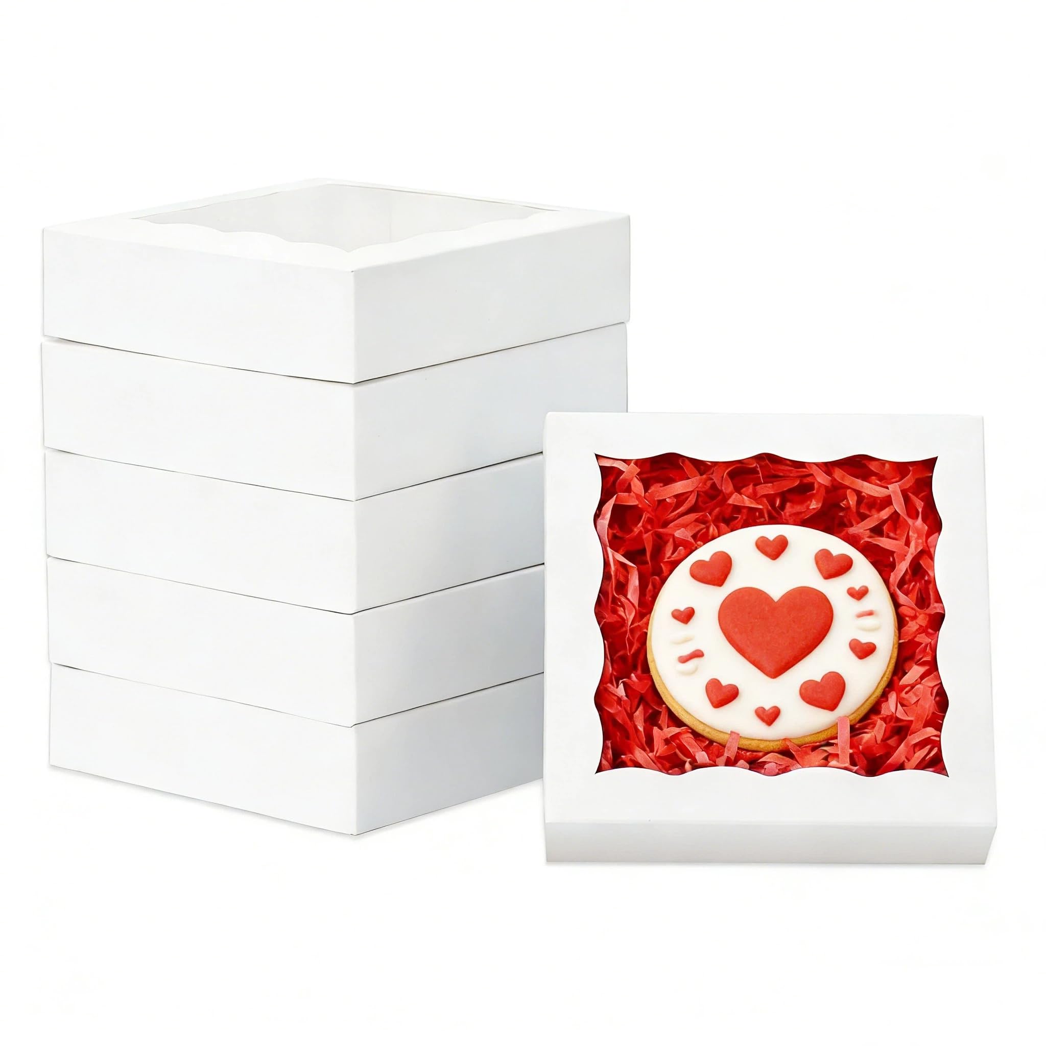 Amazon.com: XINHPKGG 100 Pcs Individual Cookie Boxes 4 1/2