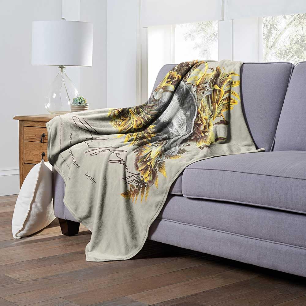 Northwest Harry Potter Silk Touch Überwurfdecke, 127 x 152,4 cm, Hufflepuff
