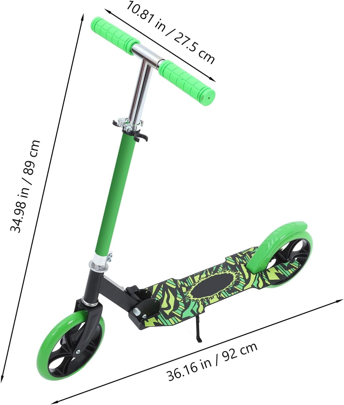 Luxshiny Portable Foldable Kick Scooter for Boys Teens Ages Lightweight with Handlebar Scooter for School and City Riding