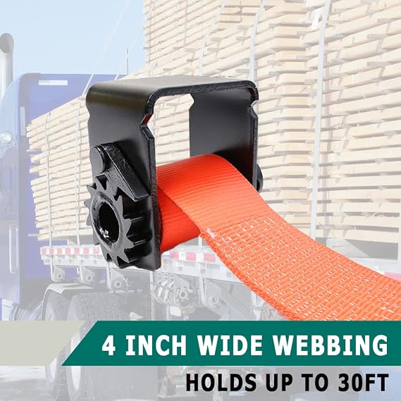 Boxer Heavy Duty Sliding Winch for Flatbed Trailer Steel Winch Tie Down Standard C Channel - 4 Pack
