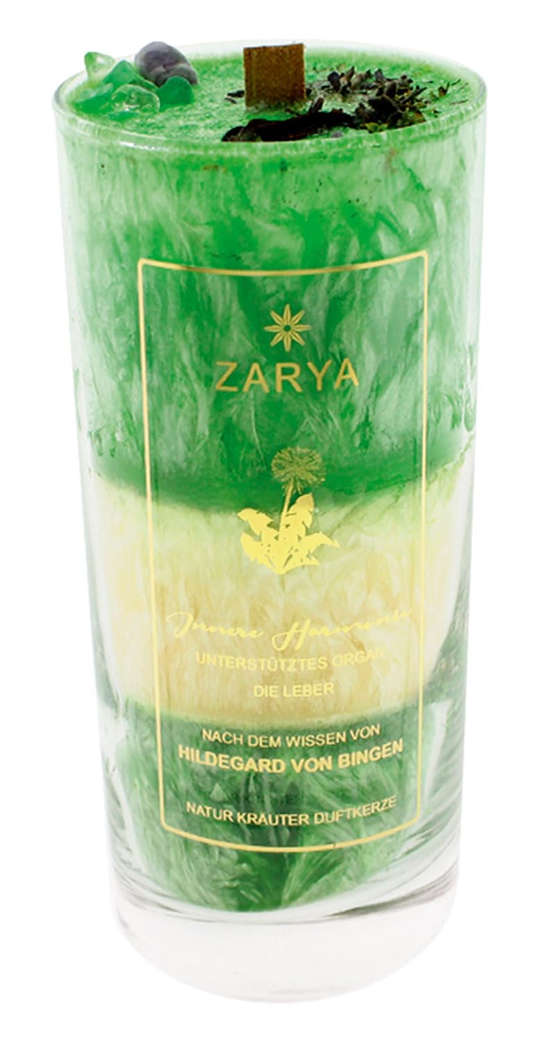 Zarya Heilkräuter Duftkerze, Stearin, Innere Harmonie