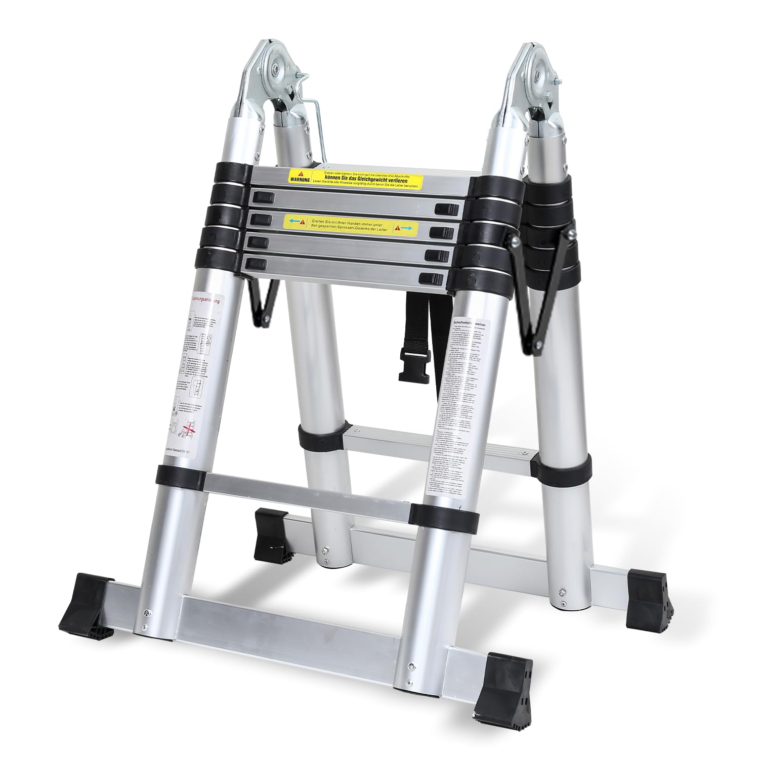 Aluminium telescopische ladder , Jopassy 4,4M uittrekbare ladder