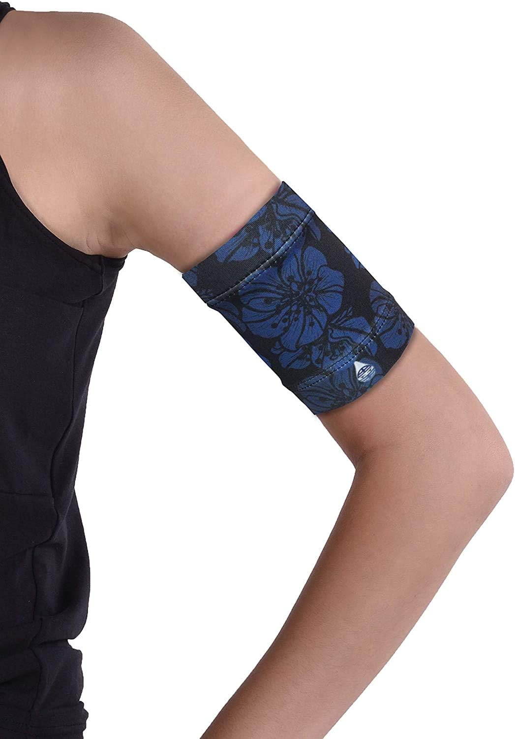 Dia-Band, Armband for CGM Freestyle Libre, Medtronic, Dexcom or Omnipod - Comfortable and Reusable Diabetic Armband for Glucose Sensor. (XXL (33-36 cm))