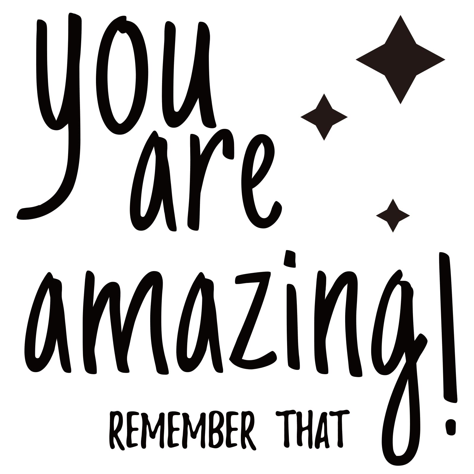 SUPERDANT You are Amazing Quotes Wall Stickers Vinyl Inspirational Wall Decals DIY Saying Art Home Decor for Bedroom Gym Office Words Signs Kids Learning Wallpaper School Classroom Decoration