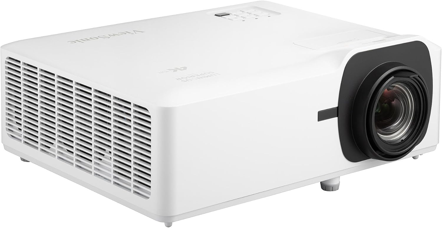 LS901-4K 4K UHD Laser Projector 5500 Lumens, HDR Home Theater | Dual HDMI, 1.7x Optical Zoom, 4 Corner Adjustment, Keystone, 4K HDR/HLG, LAN Control, Ceiling Mount, Golf Simulation