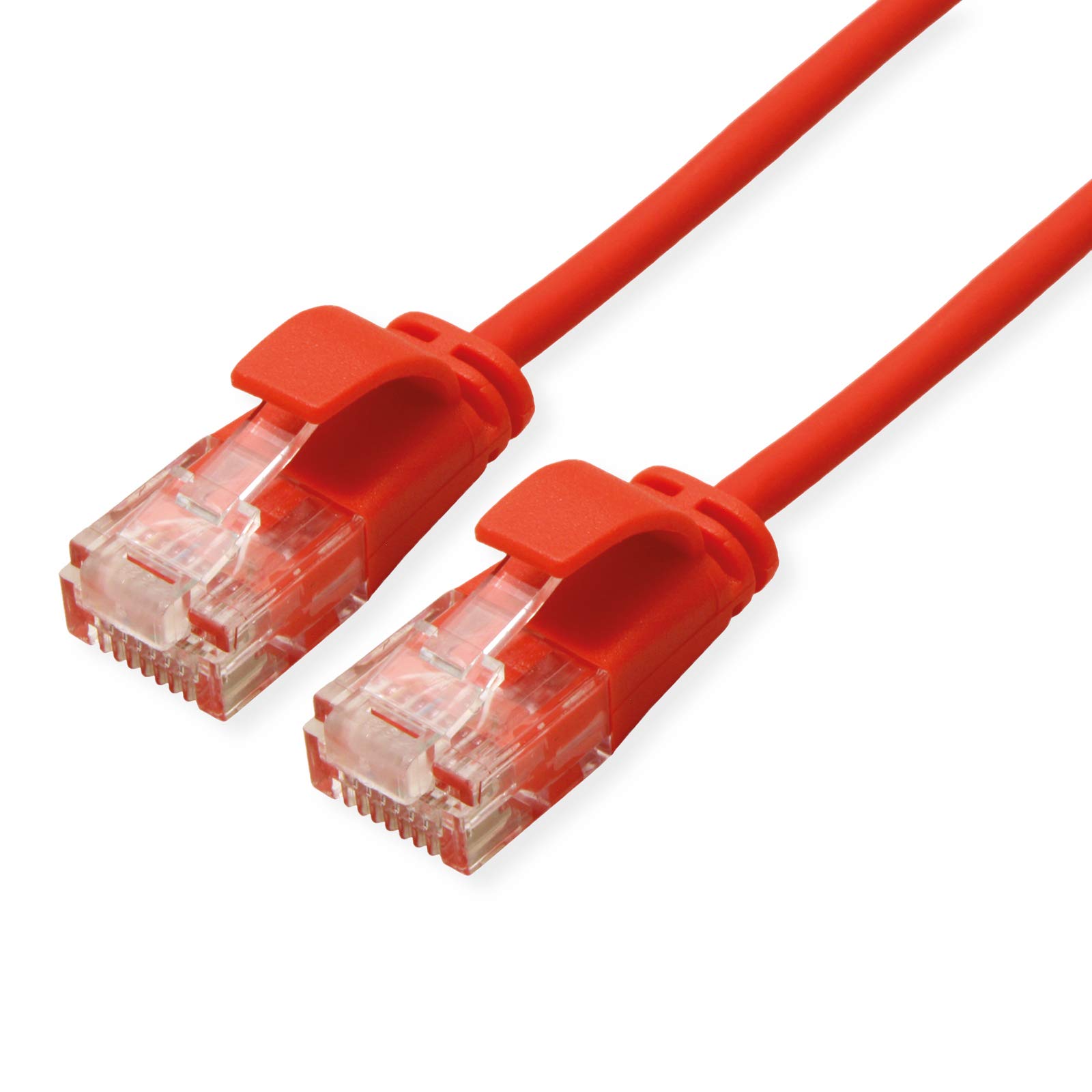 ROLINE UTP DataCenter Patchkabel Kat.6A (Class EA), LSOH, slim, rot, 1,5 m