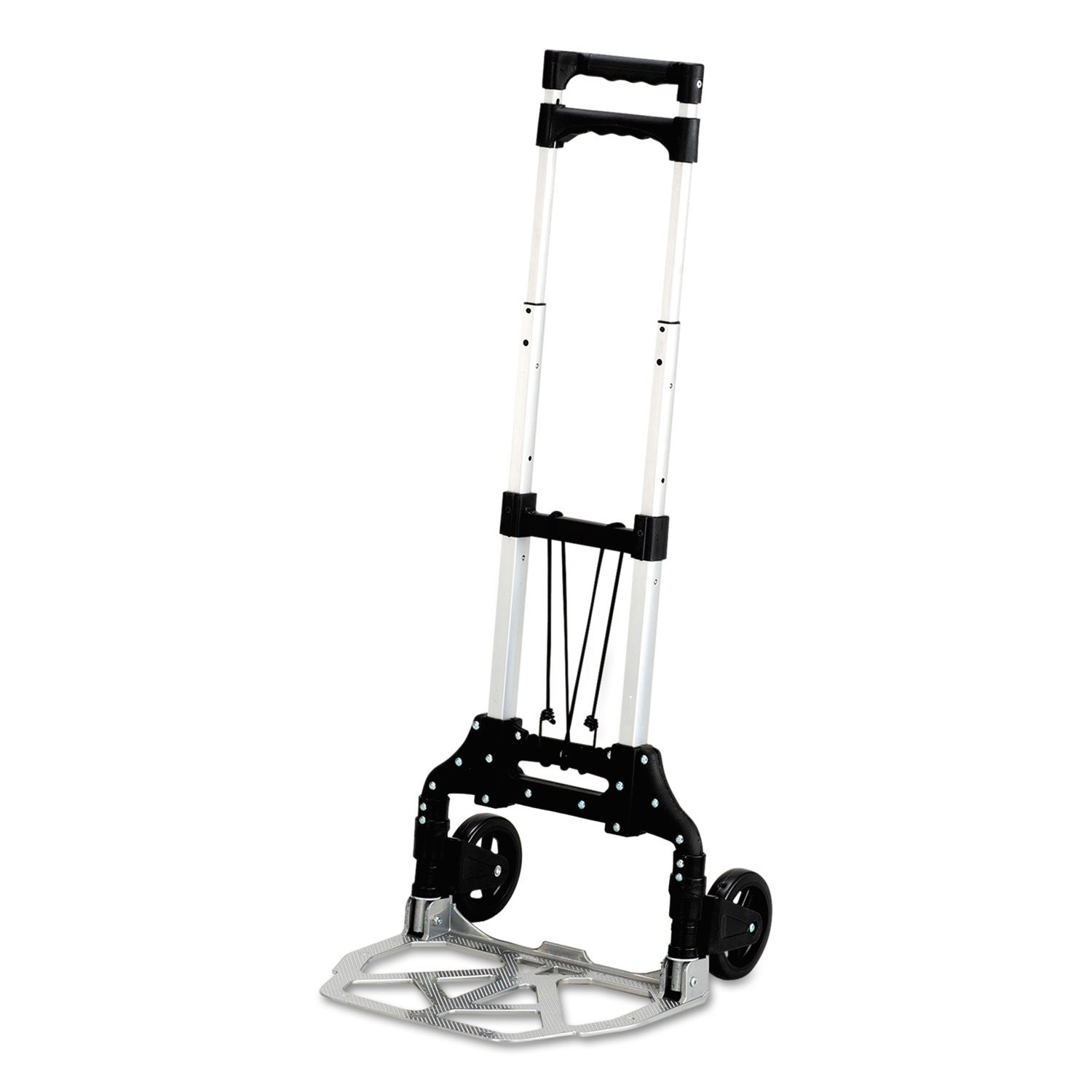 Safco 4049 Stow & Go Cart 110Lb Capacity 15 1/4W X 16D X 39H Aluminum-image-1