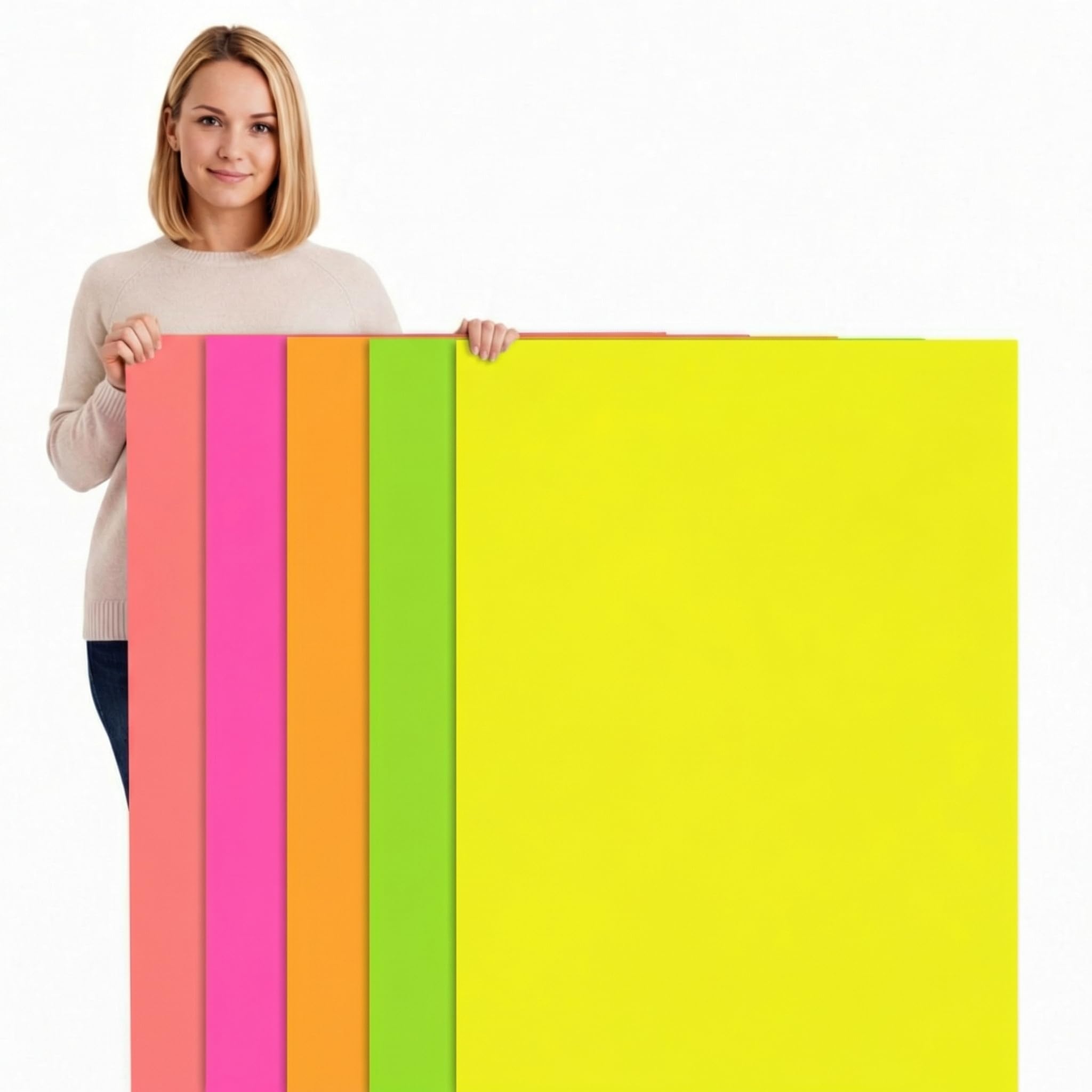 Snapklik.com : Kosiz 25 Sheets Large Neon Poster Board 22"x 28 ...