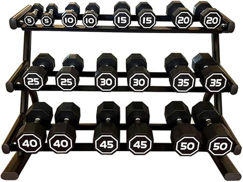 5-50lb apollo High-end Coated Octagon Dumbbell550LB TOTAL 10 PAIRS DUMBBELL,2 pieces per specification, without dumbbell racks