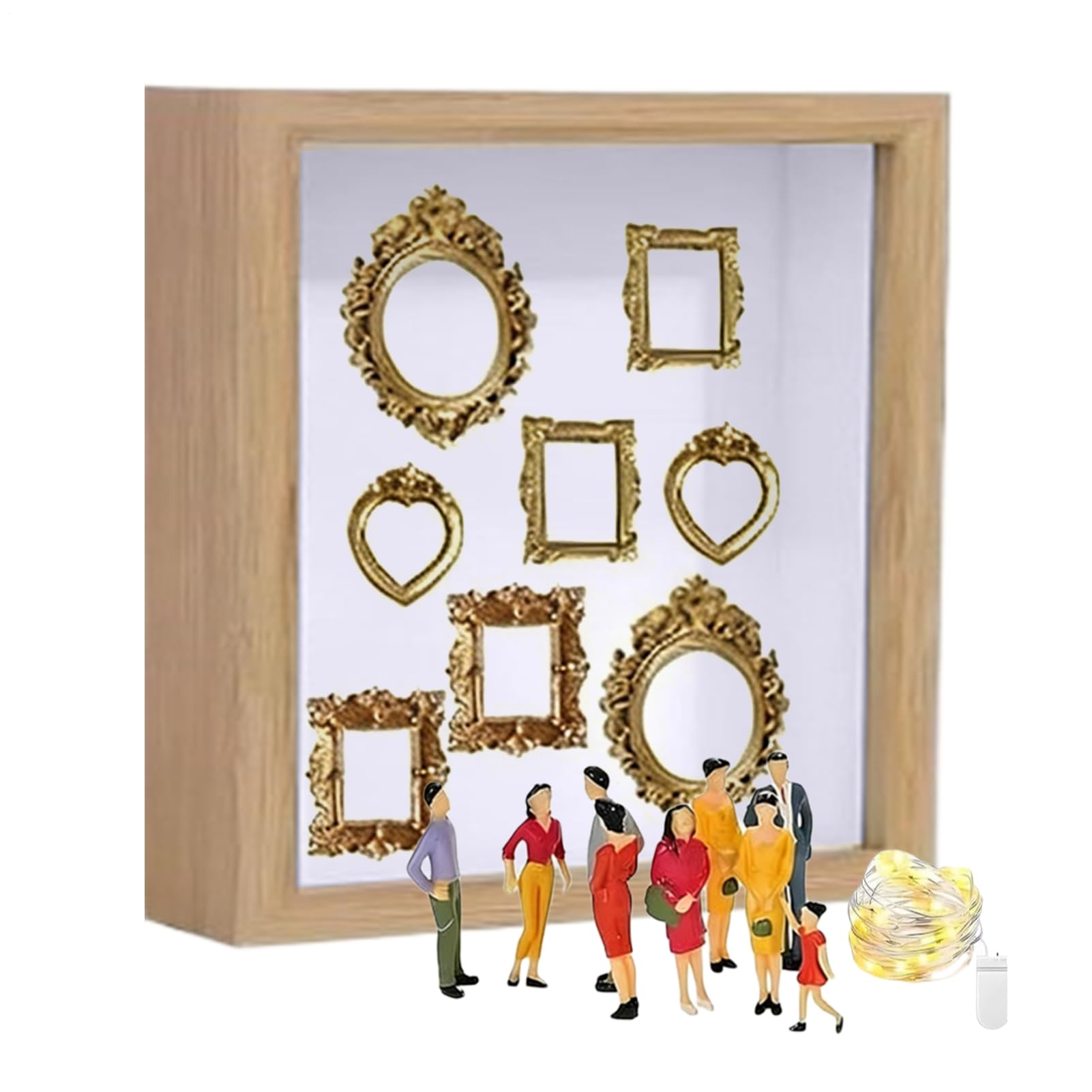 Cadre photo familial vitrine pour protéger vos objets de collection