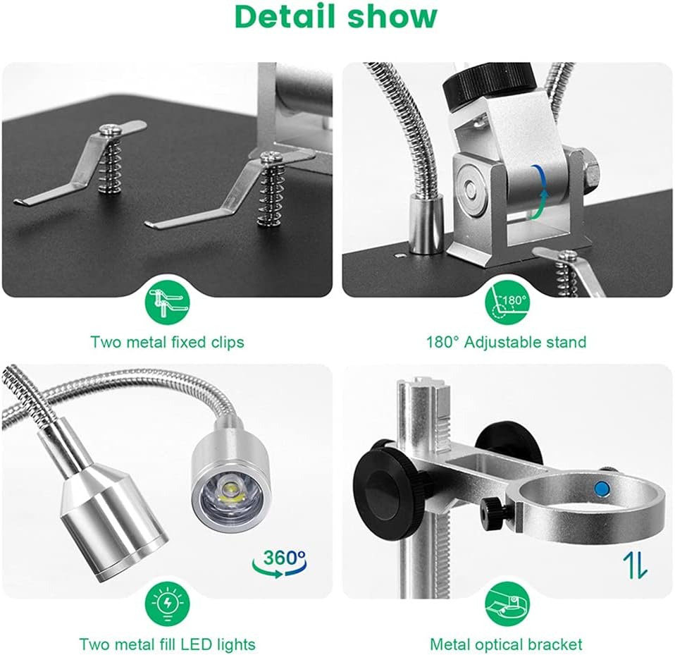 8.5 Inch Microscope 1080P Adjustable LCD Display for Soldering Industrial Maintenance
