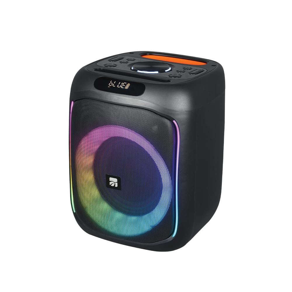 Xtreme - Cassa Speakers Potente Wireless BT Terminator Portatile in ABS Funzione TWS Illuminazione LED Monitor attivo 40W con Microfono e Telecomando 30 X 24 cm Karaoke