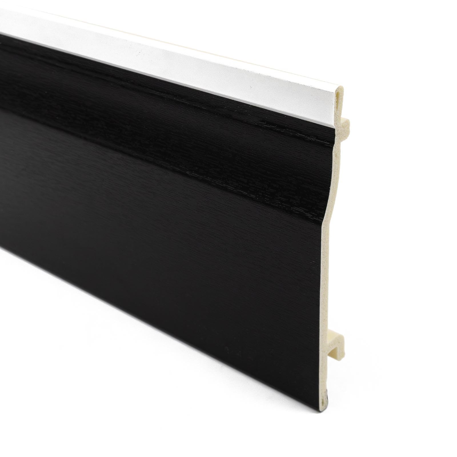 Truly Pvc Limited Black Ash 125Mm Upvc Shiplap Cladding Board (2.5M)