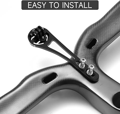 Miniatura 4 de Soporte para computadora de ciclismo de aleación de aluminio delantero para Garmin Road Bike Manillares integrados, compatible con Garmin GPS y