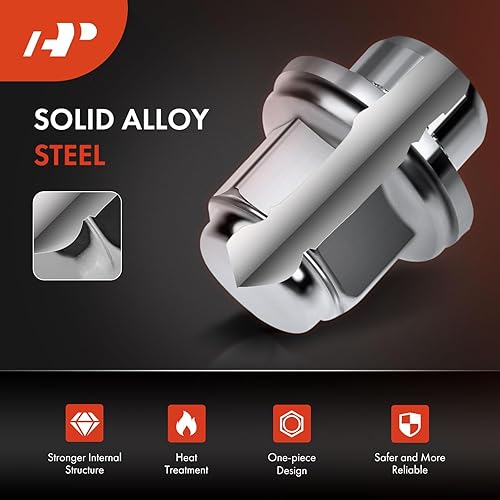 Miniatura 4 de A-Premium 5 tuercas de llanta M12 x 1.5 Mag tuercas compatibles con Toyota Avalon Camry Corolla RAV4 Tacoma Sienna Lexus ES RX Pontiac Scion