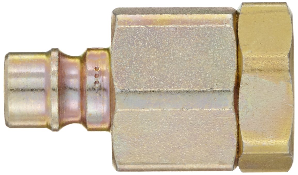 Snap-Tite VHN4-4F Zinc-Plated Steel H-Shape Quick-Disconnect Hose Coupling, Nipple, 1/4
