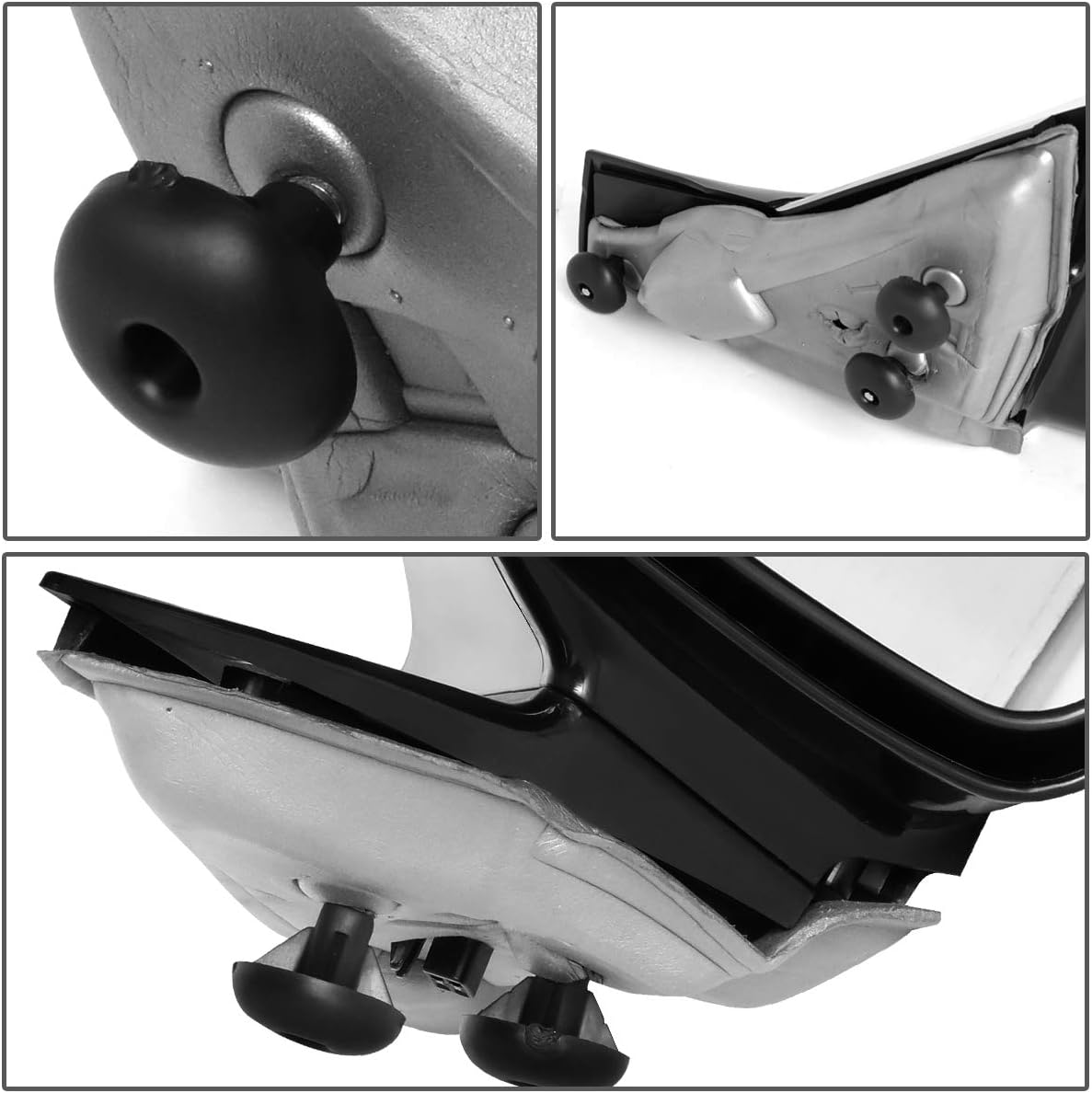 DNA Motoring MR-OEM-049-R Factory Style Right Side Manual Rear View Mirror