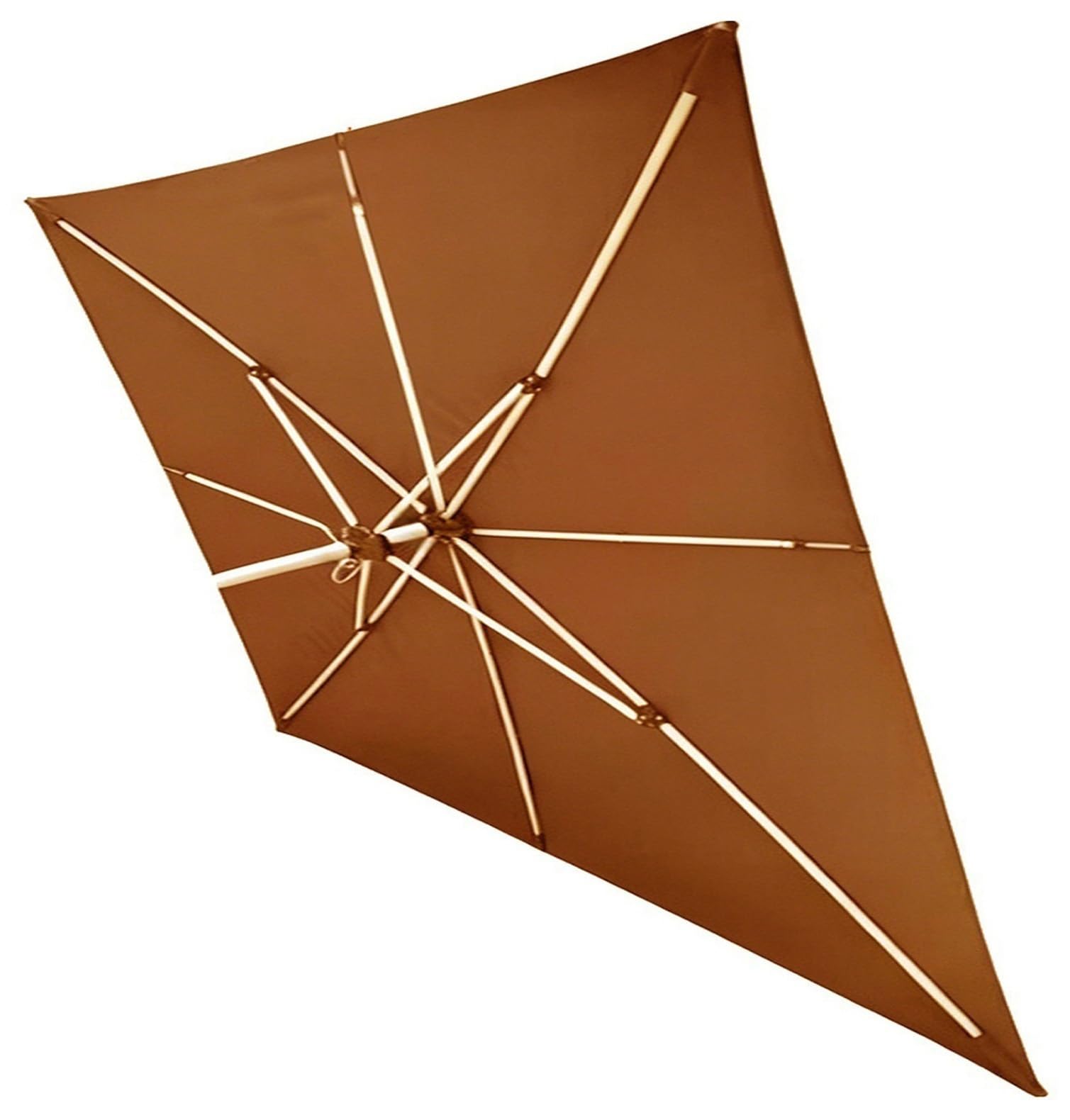 Toile de parasol de rechange 6 baleines bâche anti-UV contre tissu usé
