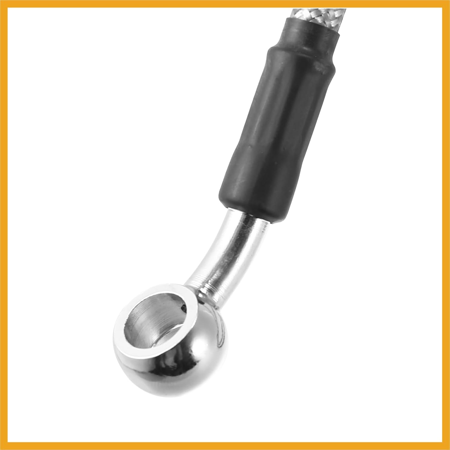 Partuto ユニバーサル 40cm 15.75インチ オートバイ ブレーキ クラッチ オイルホース ラインパイプ 油圧強化 ステ