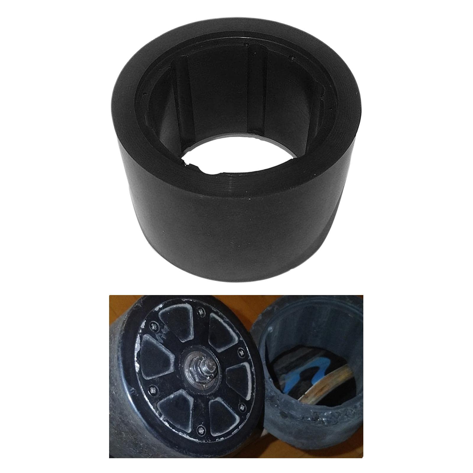 Juego de 3 fundas exteriores de poliuretano para patineta eléctrica, 3 unidades, color negro