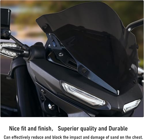 Miniatura 4 de TAZGANTAX Parabrisas delantero de motocicleta para MT03 MT25 20-22, protector de visera compatible con Y-amaha MT 03 25 MT-03 MT-25 Accesorios 2020