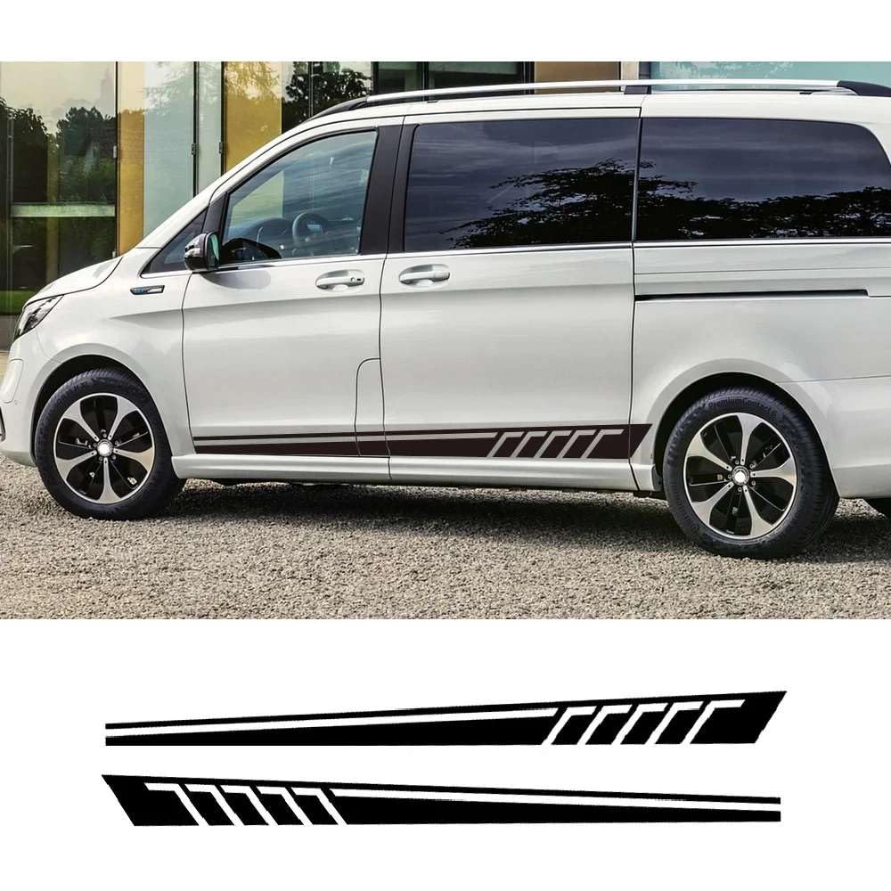 For Renault Trafic 2 3 MK3 MK2 Camper Van Car Door Side Graphics Stickers Vinyl Film Hood Bonnet Decals Tuning Accessories Car Side Skirt stripe decal Decals
