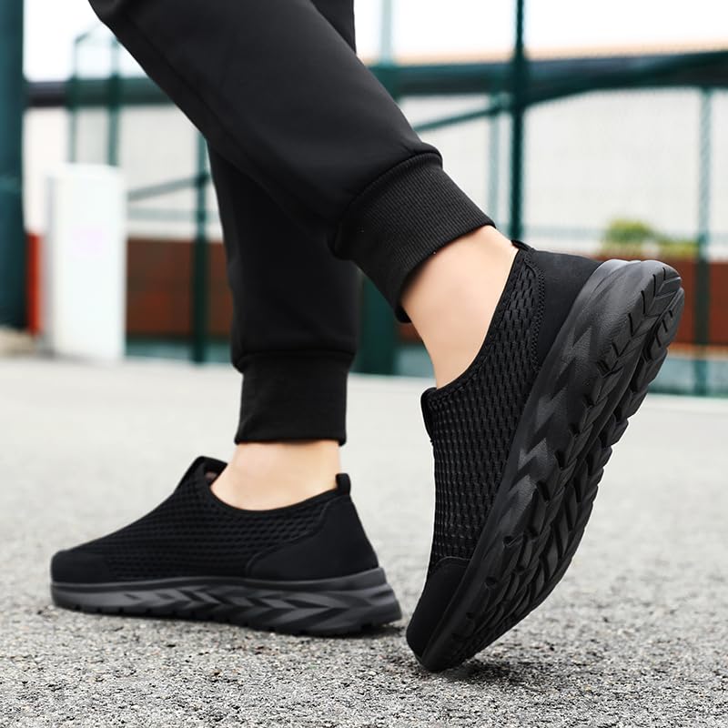 Men's Slip-on Mesh Sneakers - Casual Athletic Running - Comfy and Breathable Walking Shoes3