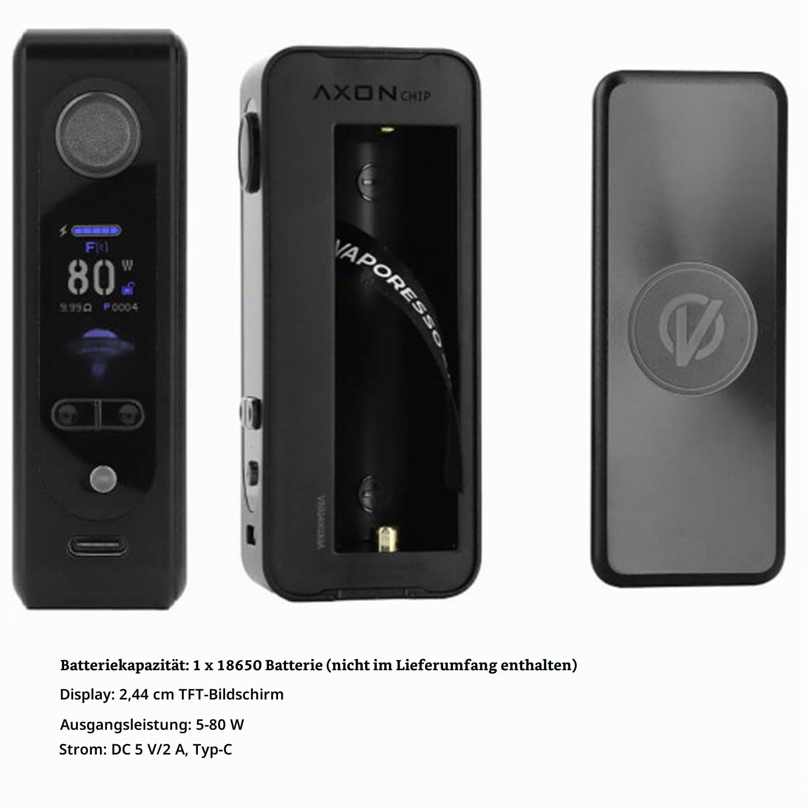 Vaporesso GEN SE Mod - 80W Box Mod Unterstützung 510 Gewinde Atomizer itank T Tank, DTL Vaping, Akku (nicht enthalten), 0,96 Zoll TFT-Bildschirm E-Zigarette Verdampfer kein Nikotin (Arctic Silver)