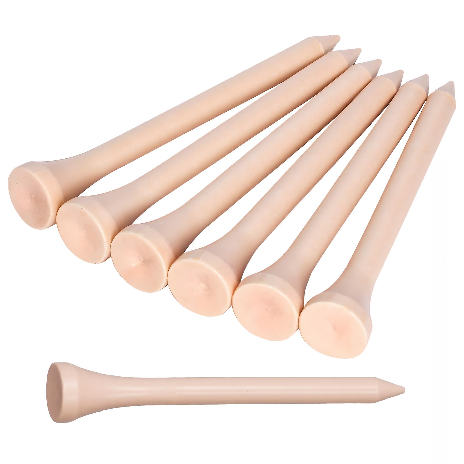 ounil Premium Wooden Golf Tees – 100 Pack, Professional Natural Wood Golf Tees for All Clubs, 3-1/4 inch Golfing Tees Golf Accessories with Smooth