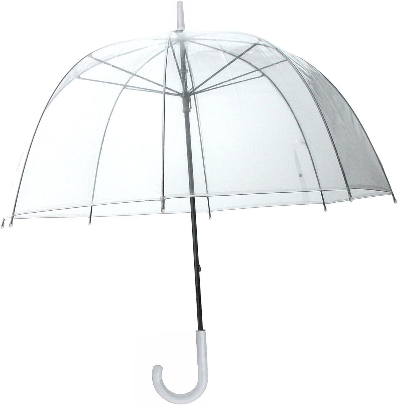 46" Full Size Adult Clear Plastic Dome Bubble Rain Umbrella
