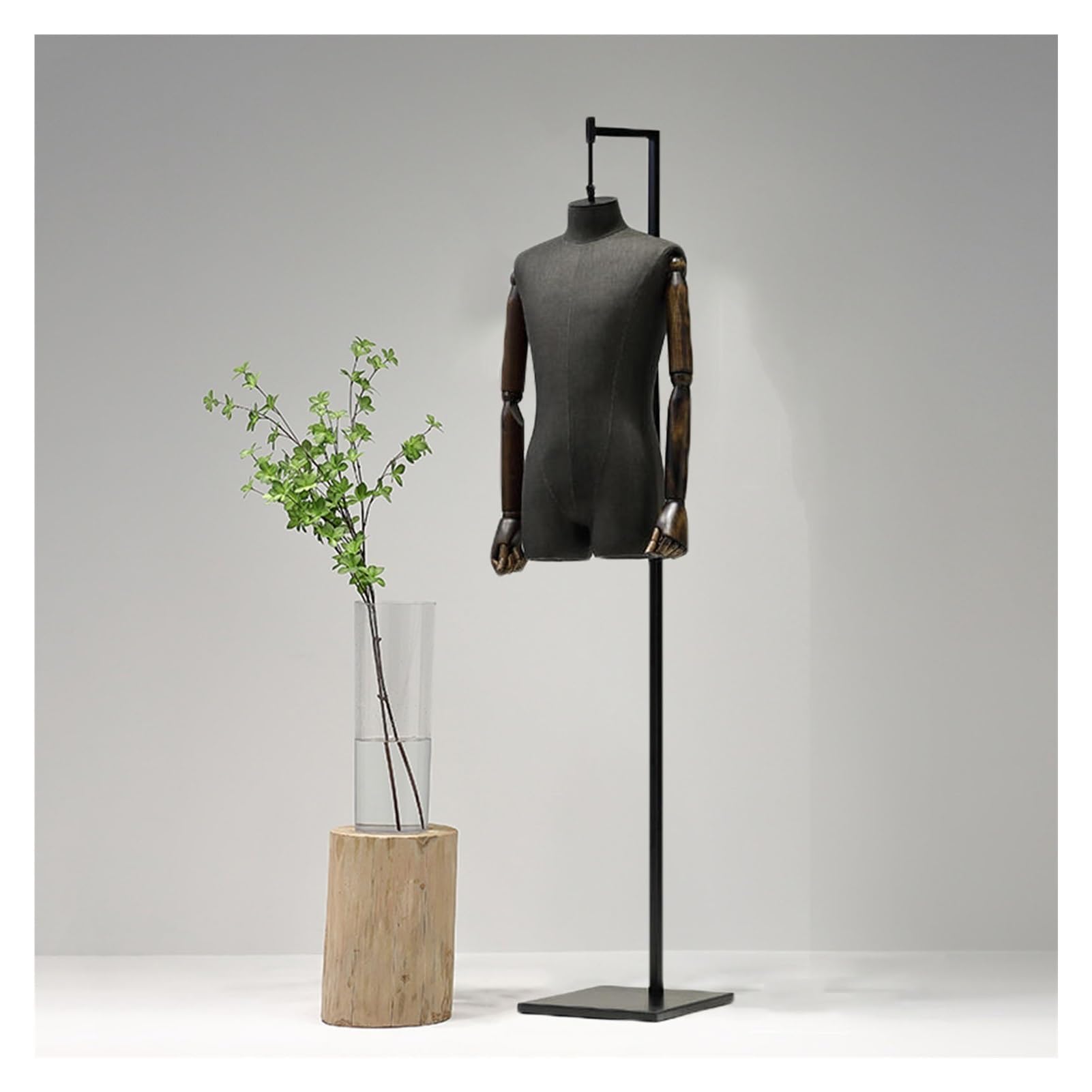 ITOSUI Adjustable Mannequin Torso with Stand, 47”-71” Height, Detachable Dress Form for Clothing Display, Tailor Dummy for Sewing, Ideal for Fashion Shows and Retail Shops