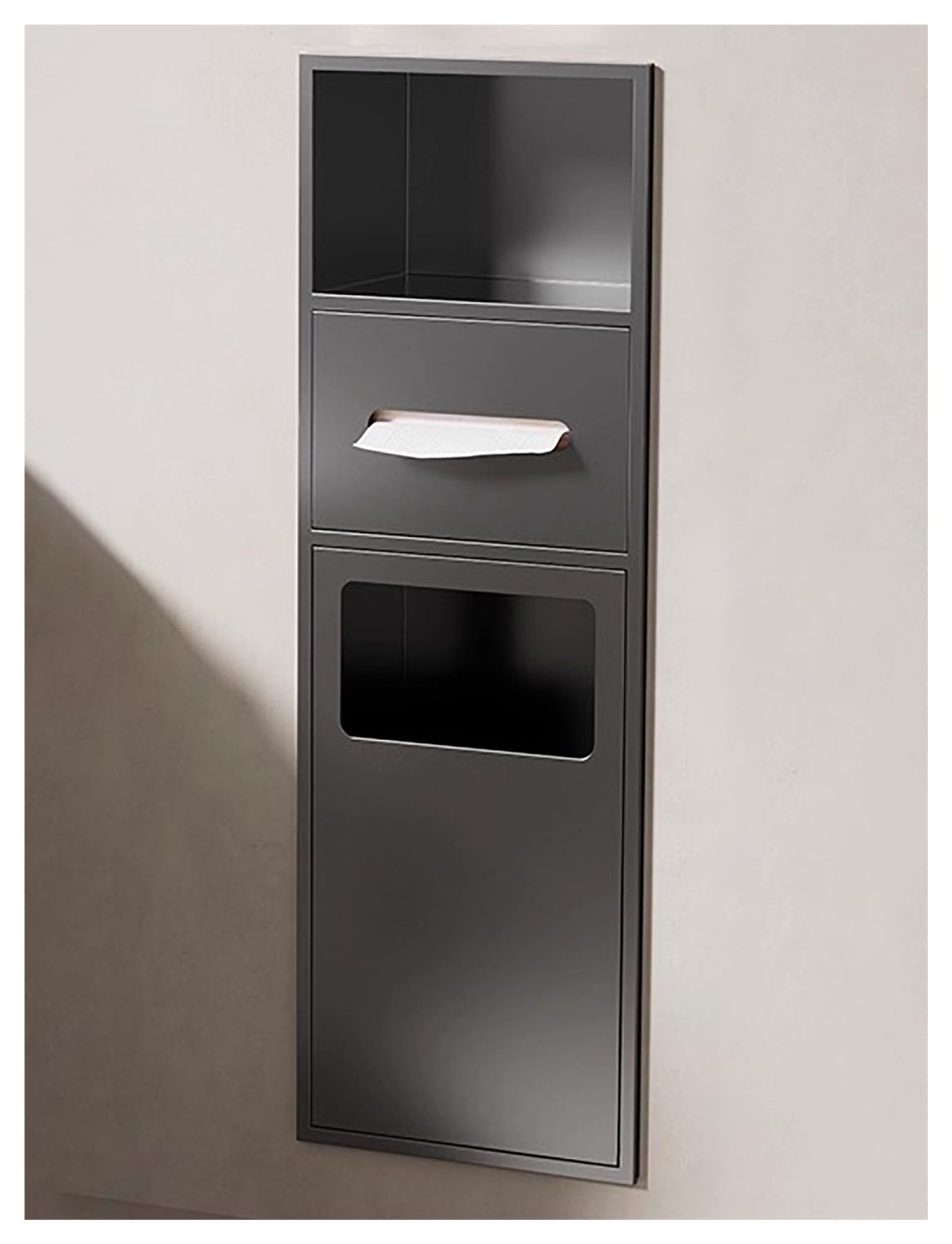 Organisateur mural de douche durable en acier inoxydable au design épuré