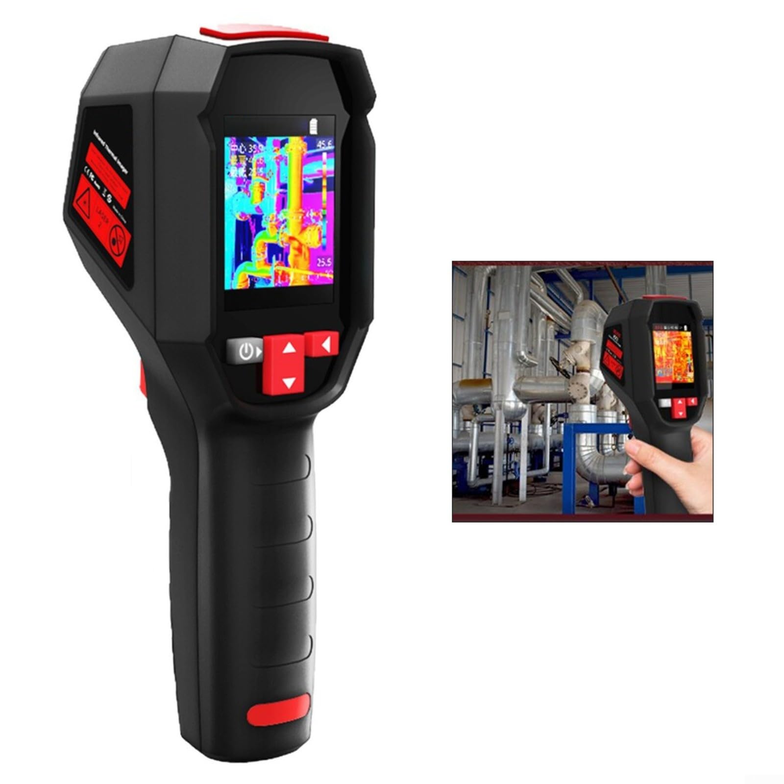Cámara termográfica BSIDE HX3 con resolución 240x240 para inspección de conductos HVAC y monitoreo de temperatura en tiempo real de -20C a 550C