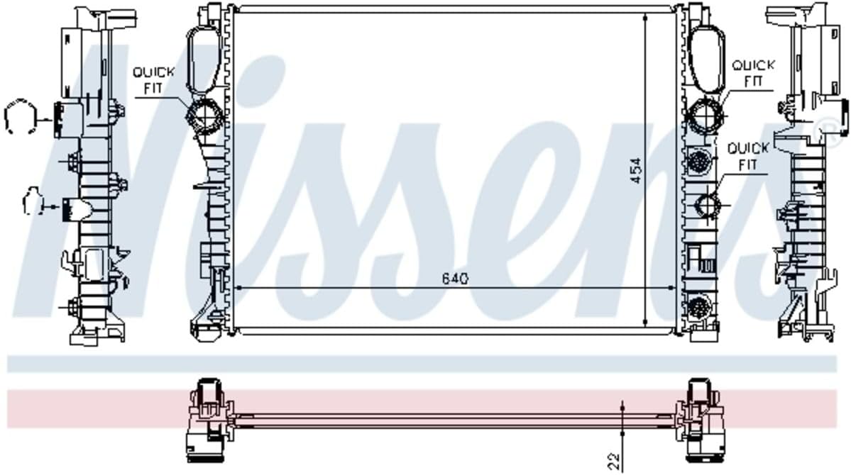 Nissens 62792A Radiator, engine cooling