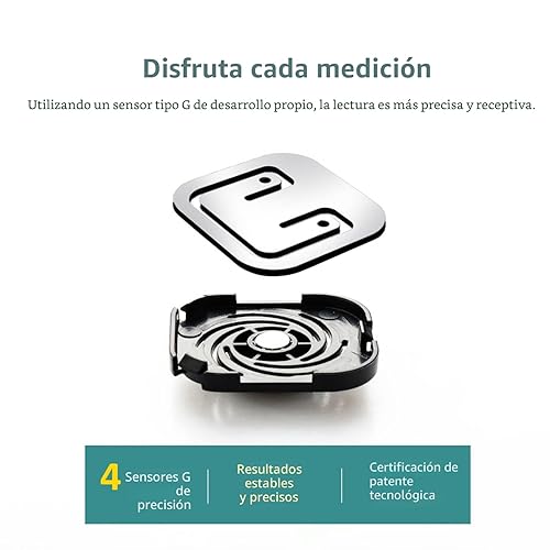 Miniatura 5 de Báscula digital de baño para peso corporal, báscula de pesaje de precisión para pérdida de peso, medidas de alta precisión, 330 libras, tecnología