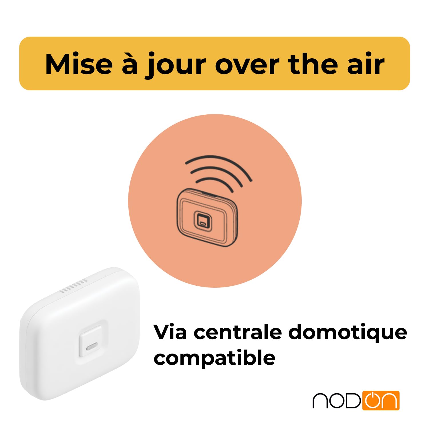 NodOn - Zigbee 3.0 Controleur Climatisation Intelligent Infrarouge - Controle Climatisation à Distance - Usage avec ou sans Télécommande - Compatible Zigbee Home Assistant, Z2M, Homey, ZHA