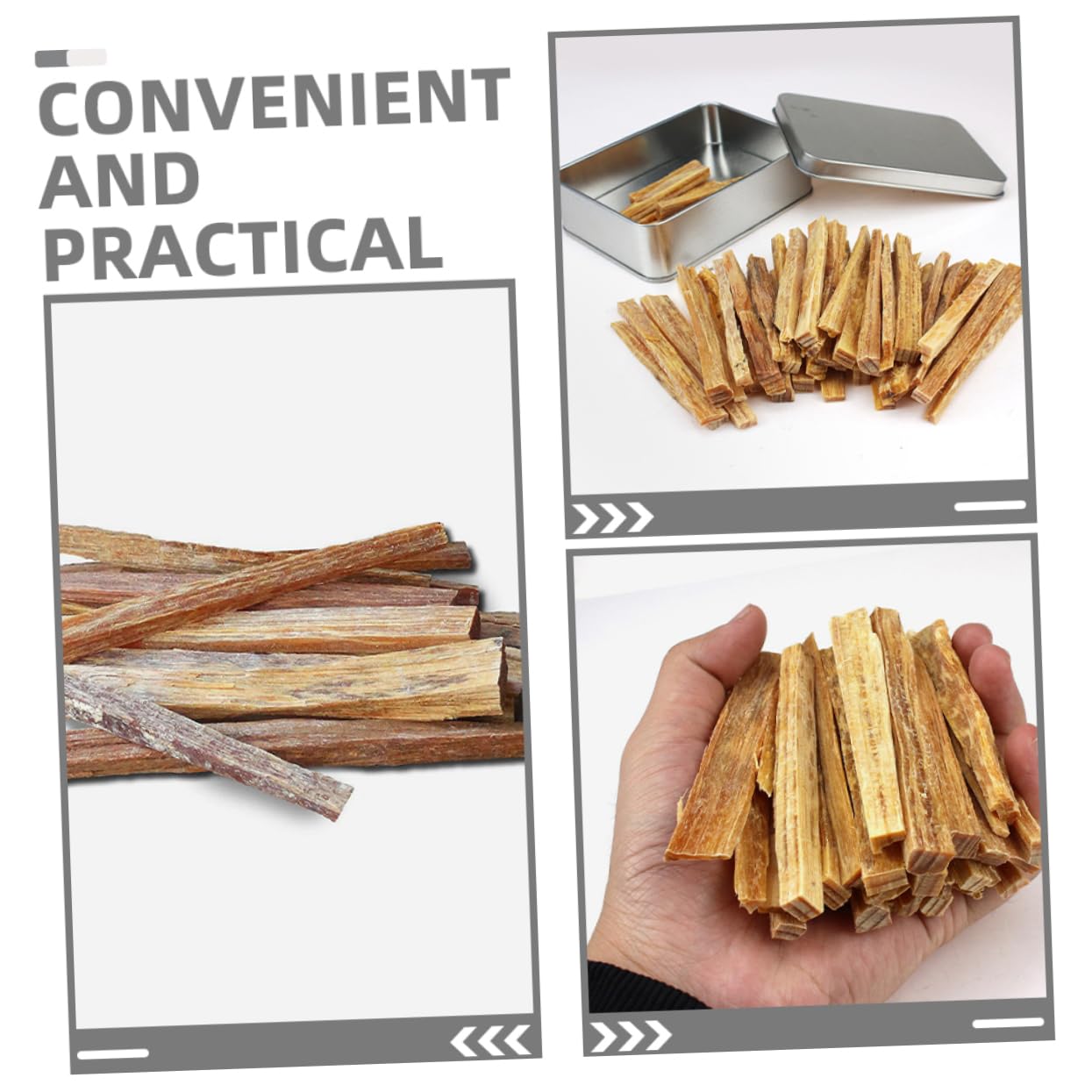 Bâtonnets Allume-feu en Bois à Allumage Rapide, 2 Boîtes | Bois Séché, Usage Polyvalent, pour Camping en Plein Air et Stoves, Format Pratique