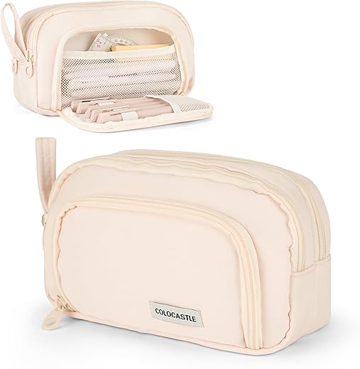 COLOCASTLE 3-Fächer Federmäppchen große Kapazität für Schule & Büro