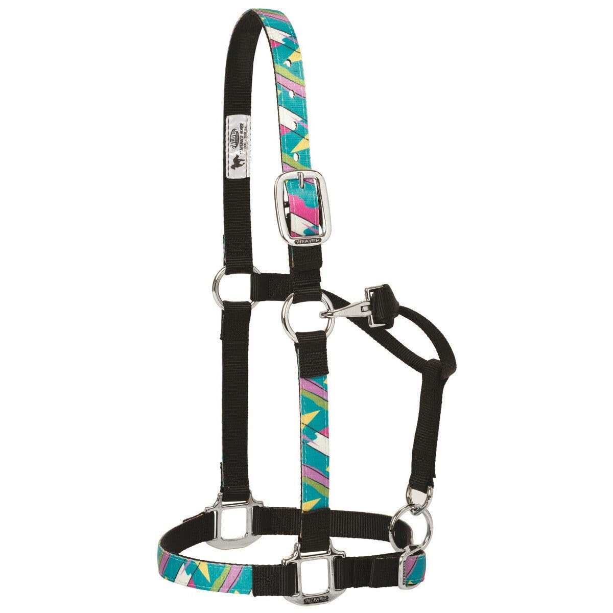 Weaver Leather Cavezza regolabile in nylon per cavalli, cactus, cavallo medio