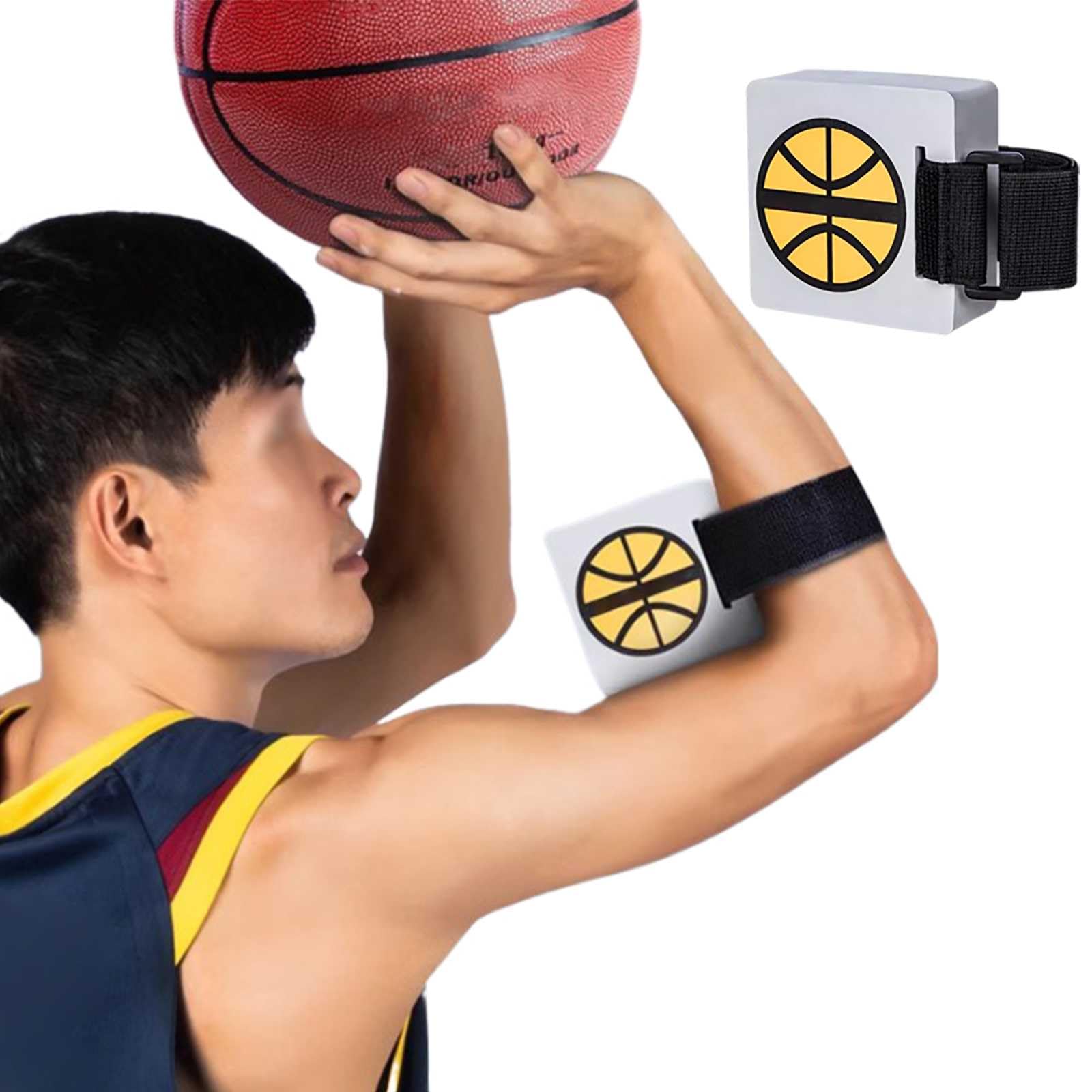 Ayudas para Tirar Ajustable, Entrenamiento Baloncesto Ligero No Lastima La Piel CóModo, 90° Ayuda De Tiro EstáNdar CientíFica Pizarra Baloncesto Entrenador Duradero