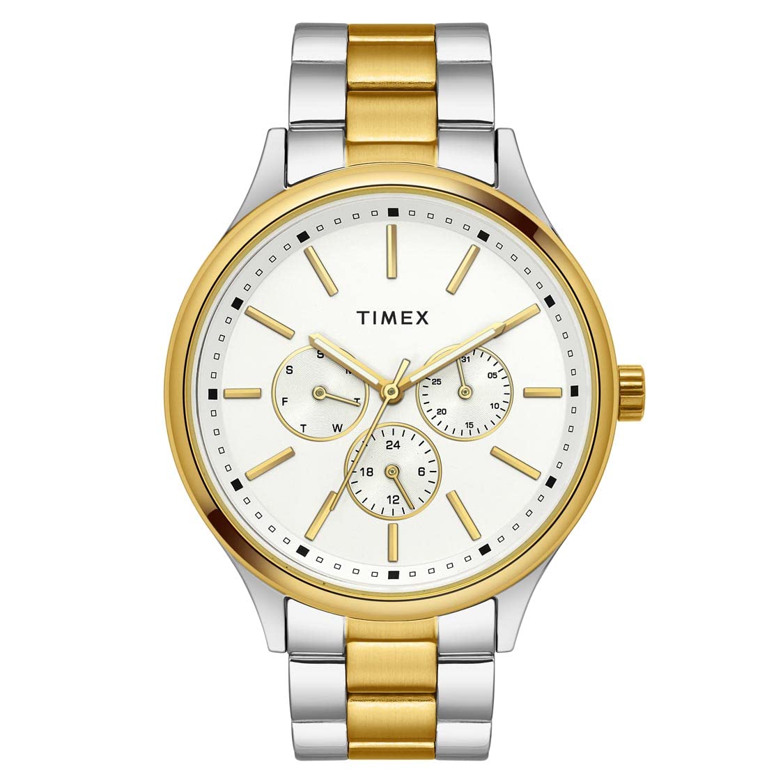 TIMEX Stainless Steel Men White Round Multifunction Dial Analog Watch- Tweg18424 (B0BKQRMPN5) Amazon Price History, Amazon Price Tracker
