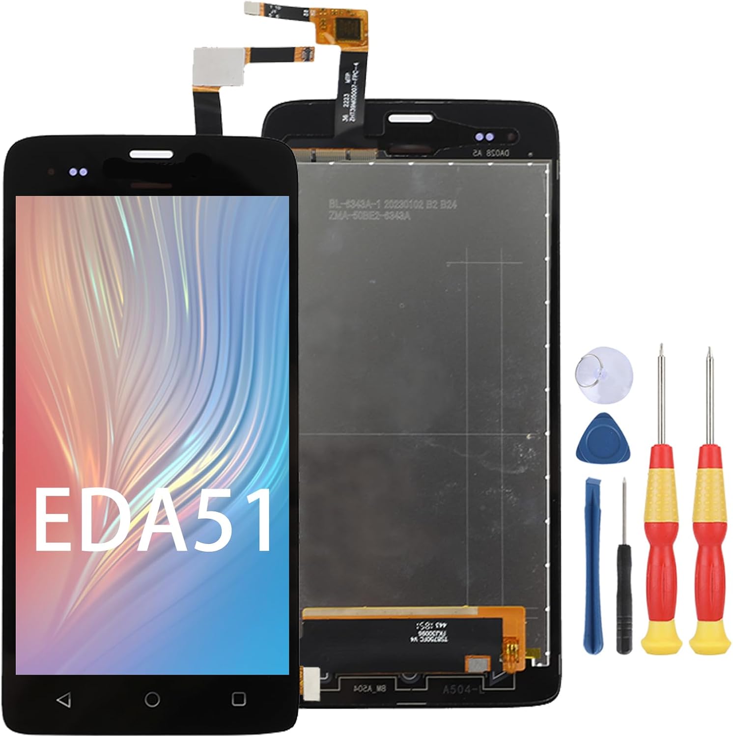 LCD Display Compatible with Honeywell EDA51 LCD Display Touch Screen Assembly Repair Replacement Parts with Tools