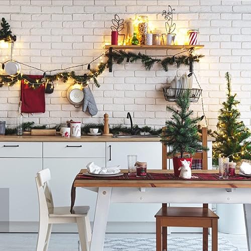 Miniatura 8 de BALCONY & FALCON Mantel rectangular lavable, resistente a las arrugas y al agua, mantel decorativo de tela de lino para comedor, fiestas, cocina,