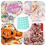 JUNXAVE BPA Free Lollipop Silicone Molds & Ball Shaped Mold,Cake Pop Mold, Muffin Cake Ice Cube Trays 120 Sticks Gumdrop Jelly Moulds- Pink