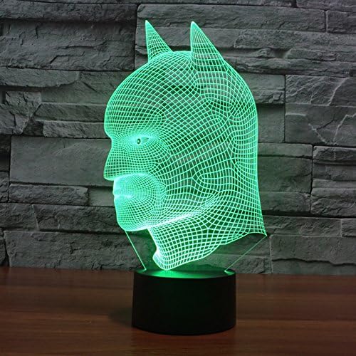 Batman 3D Night Light 7 Color Change LED Desk Lamp Touch Button Room Decor