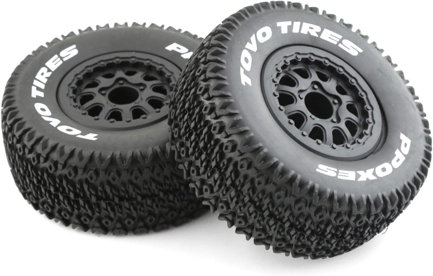 Lifehead 1/10 RC Short Course Truck Tires for All Terrain，Suitable for TRAXXAS Slash4X4 ARRMA SENTON 4X4 V3 Losi Ford Raptor Baja Rey/ 113mmx45mm High-Performance Short-haul Truck tires/4pcs