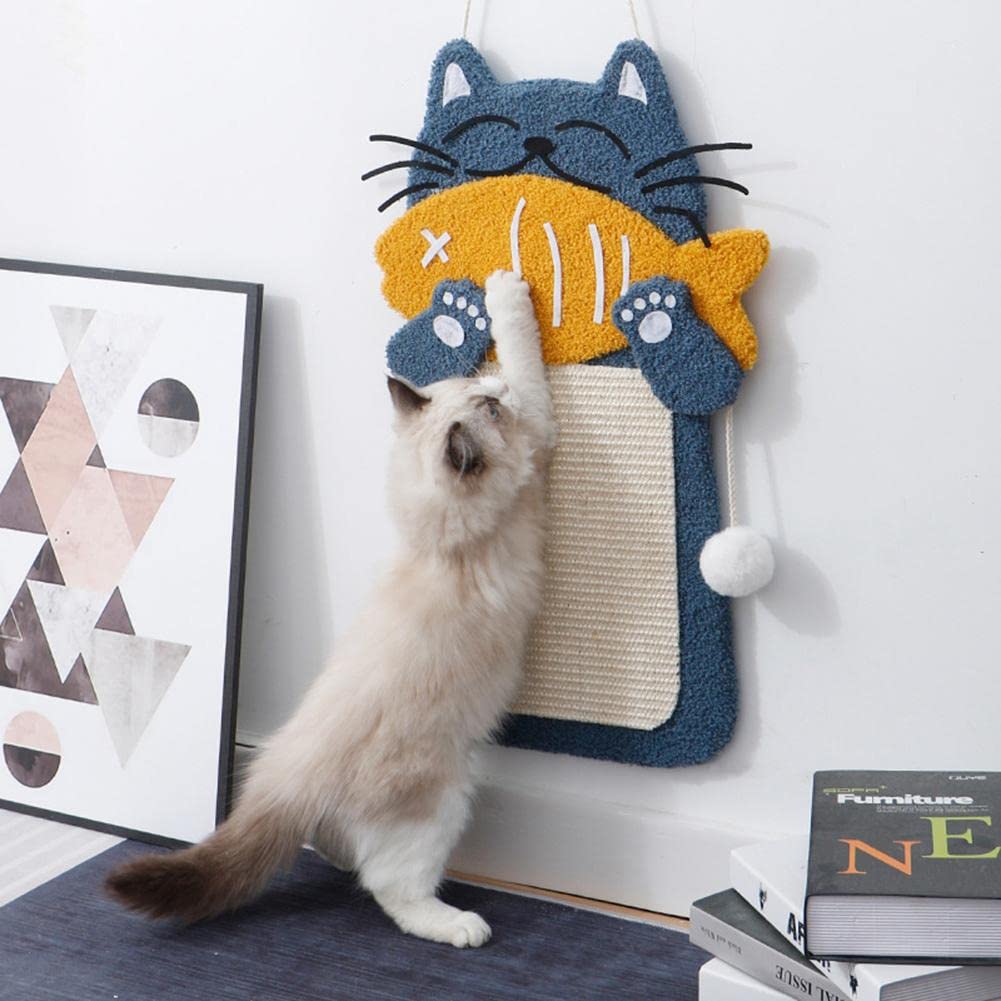Albero da arrampicata per gatti Hanging Cat Scratcher Board Scratching Post Mat Toy Soft Bed Mat Claws Care Tiragraffi Giocattoli Mini Cat Scratch Toy Accessorie Tiragraffi, torre per gatti ( Color :