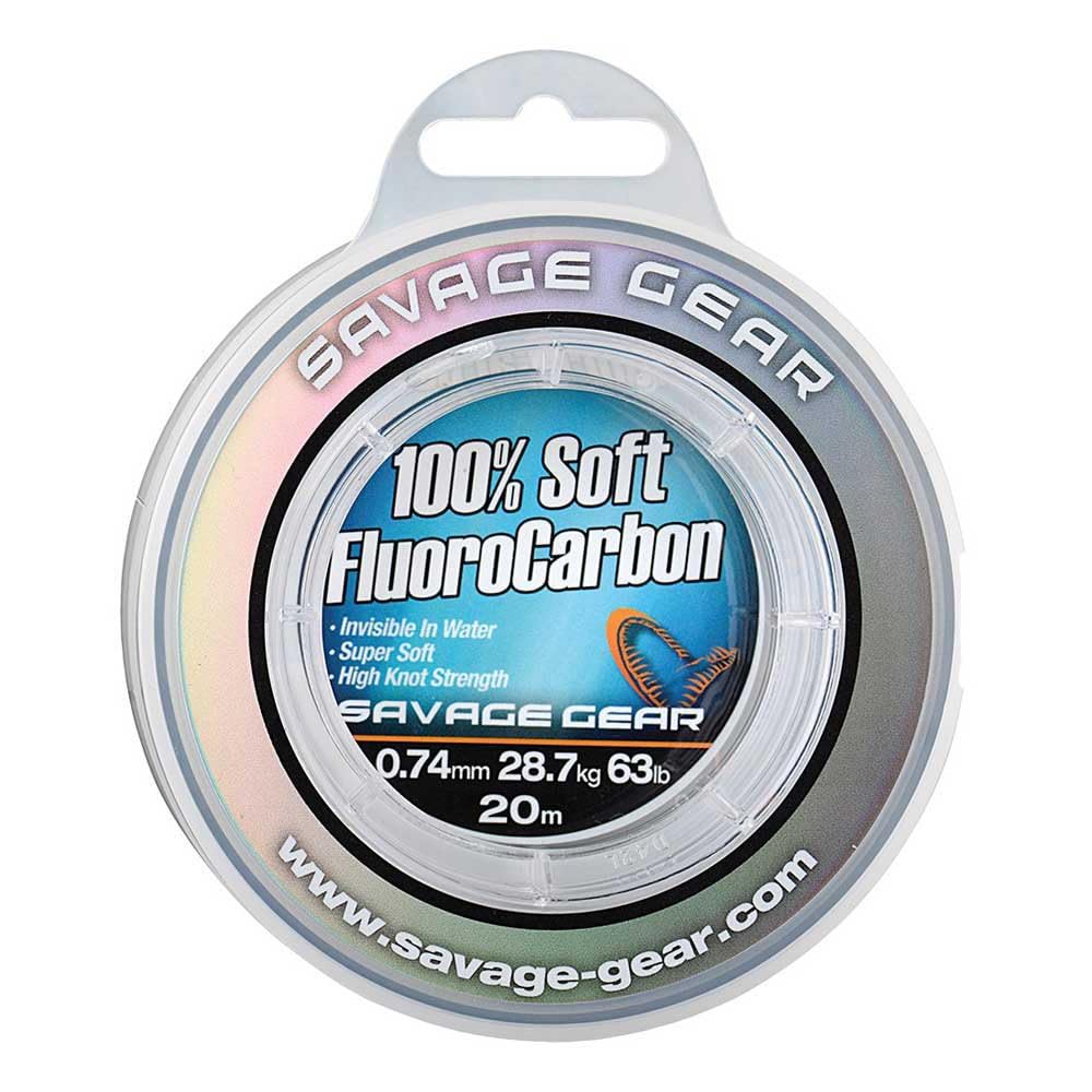 SAVAGE GEAR Soft Fluoro Carbon 0.74mm 20m 28.7kg 63lb — image 1