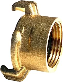 Underhill Quick Connect Garden Hose Fitting, Connector, Heavy-Duty, Solid Brass, 1 Inch Female Hose Thread, A-BQ10F